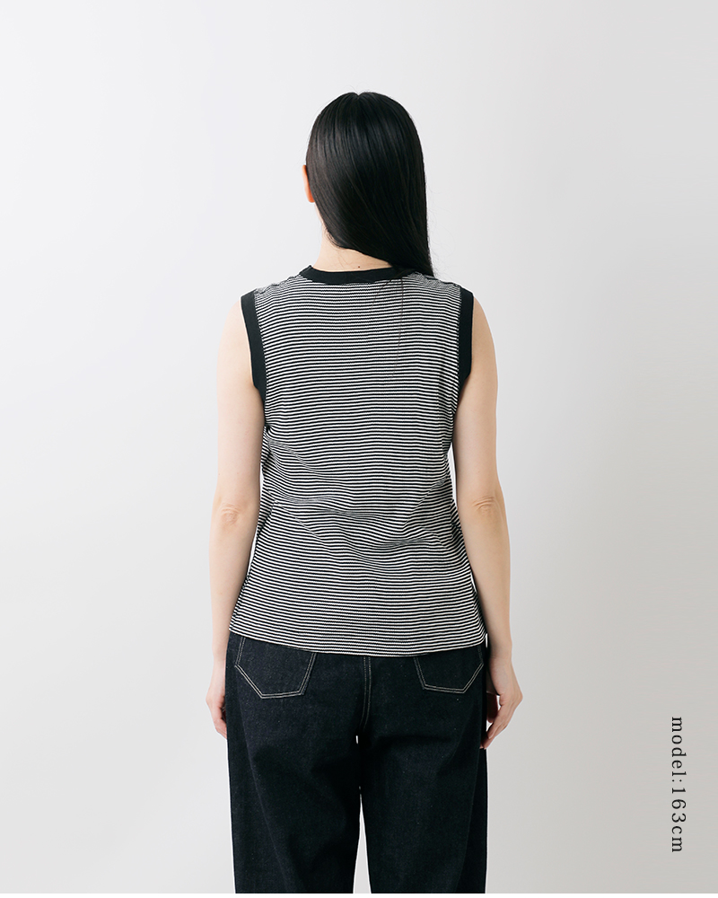 Healthknit(ヘルスニット)ベーシックワッフルスリーブレスプルオーバー619