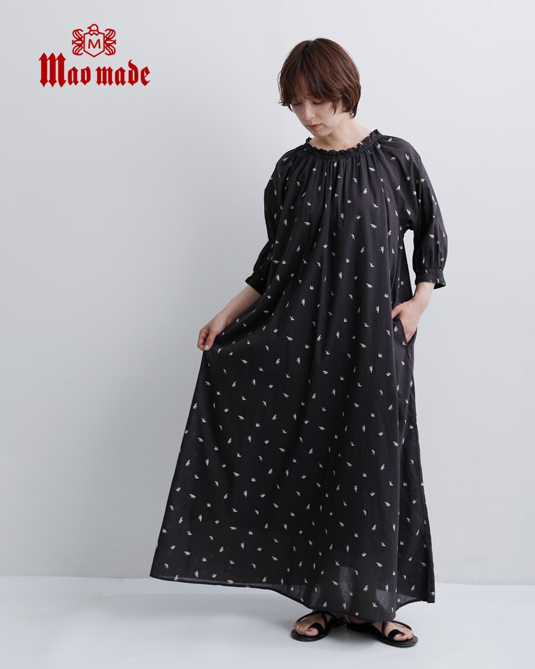 *Uta Mako* No.V67ハンドメイドお揃いワンピース mao made（マオメイド） インドコットン ワンピース 631301 レディース