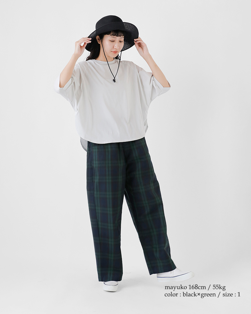 NARU 【30%OFF】NARU ナル 高密度 ギャバ チェック ノッポ