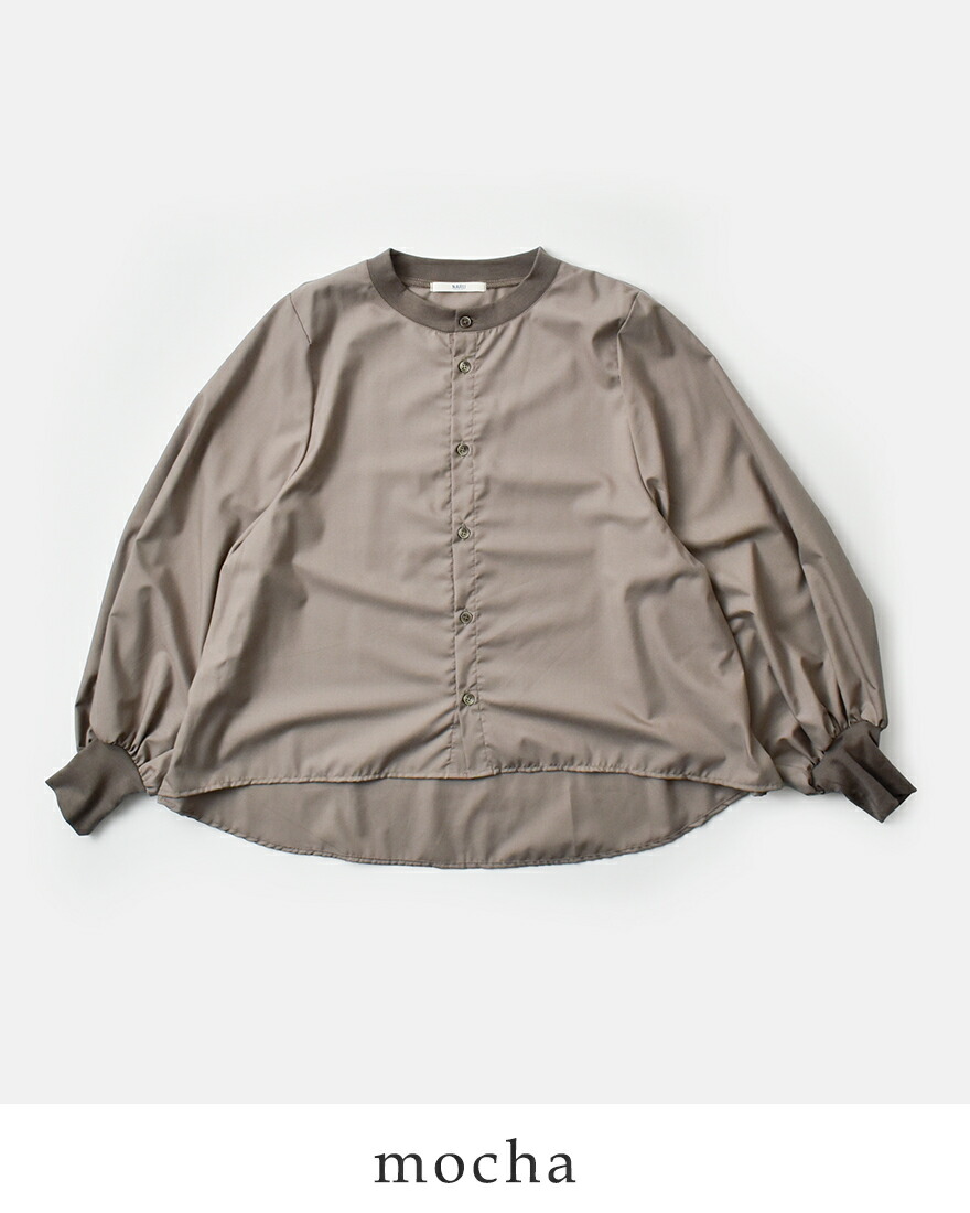 NARU（ナル） トロンとツイル フレア シャツ 665840 レディース 2025aw