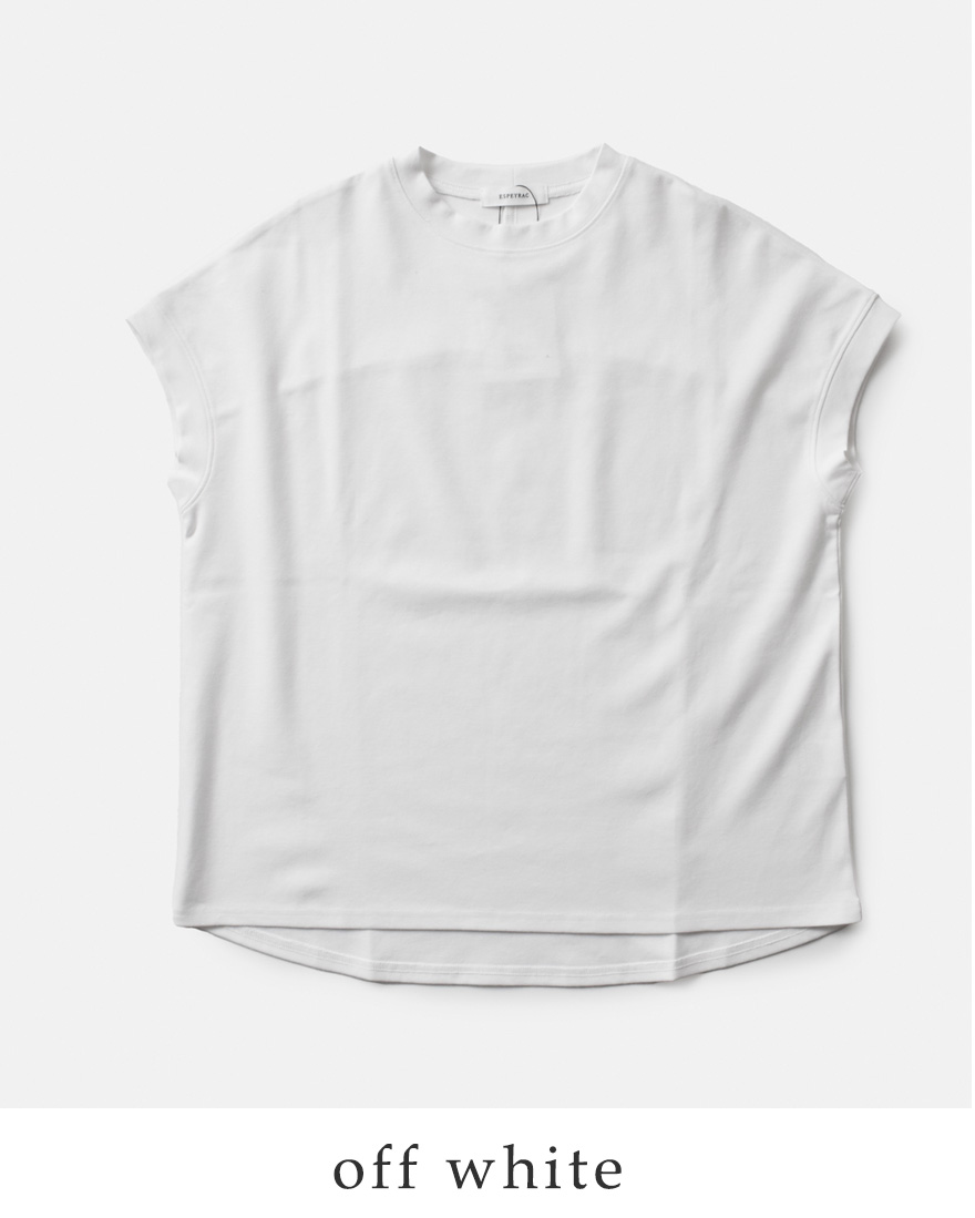 【30%OFF】ESPEYRAC エスペラック バック 刺繍 クルーネック フレンチスリーブ Tシャツ 7521004 レディース Espeyrac 【30%OFF】ESPEYRAC エスペラック バック 刺繍 クルー