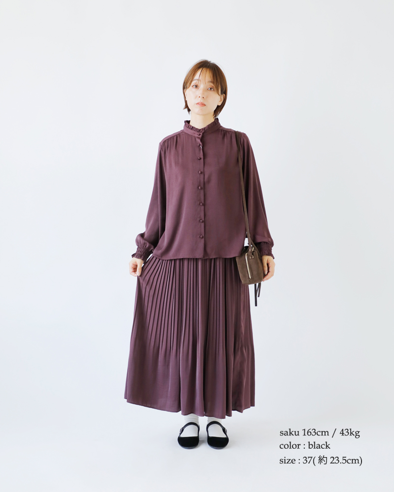 ALBEROLA(アルベローラ)ベルベットワンストラップフラットシューズ78-315350gm