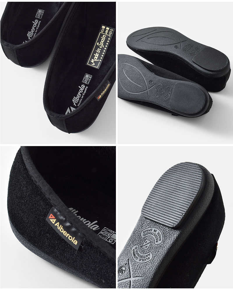 ALBEROLA(アルベローラ)aranciato別注ベルベットバレエシューズ