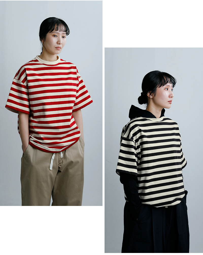 SAC ハバーサック HAVERSACK 度詰天竺ボーダー 半袖 Tシャツ 812624