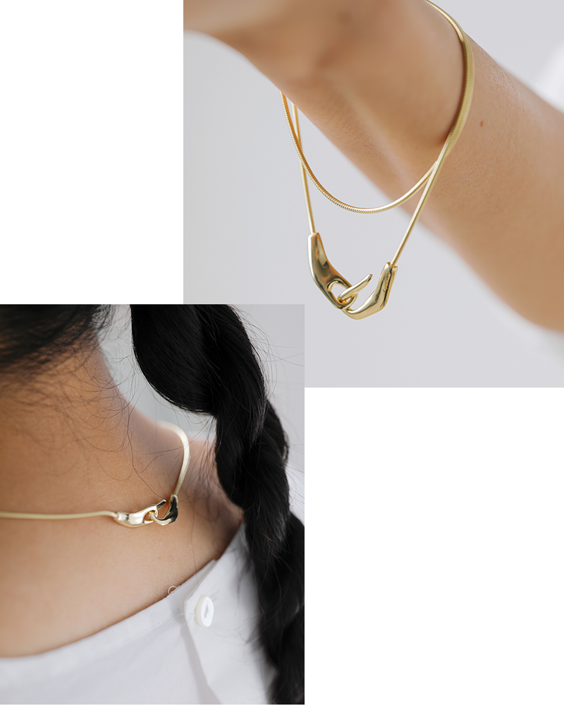 FLOW（フロー） アペルディエム Aperdiem スクエア フック ネックレス