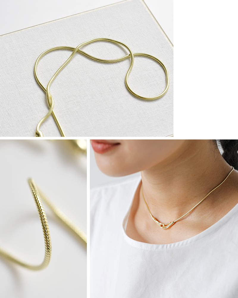 FLOW（フロー） アペルディエム Aperdiem スクエア フック ネックレス