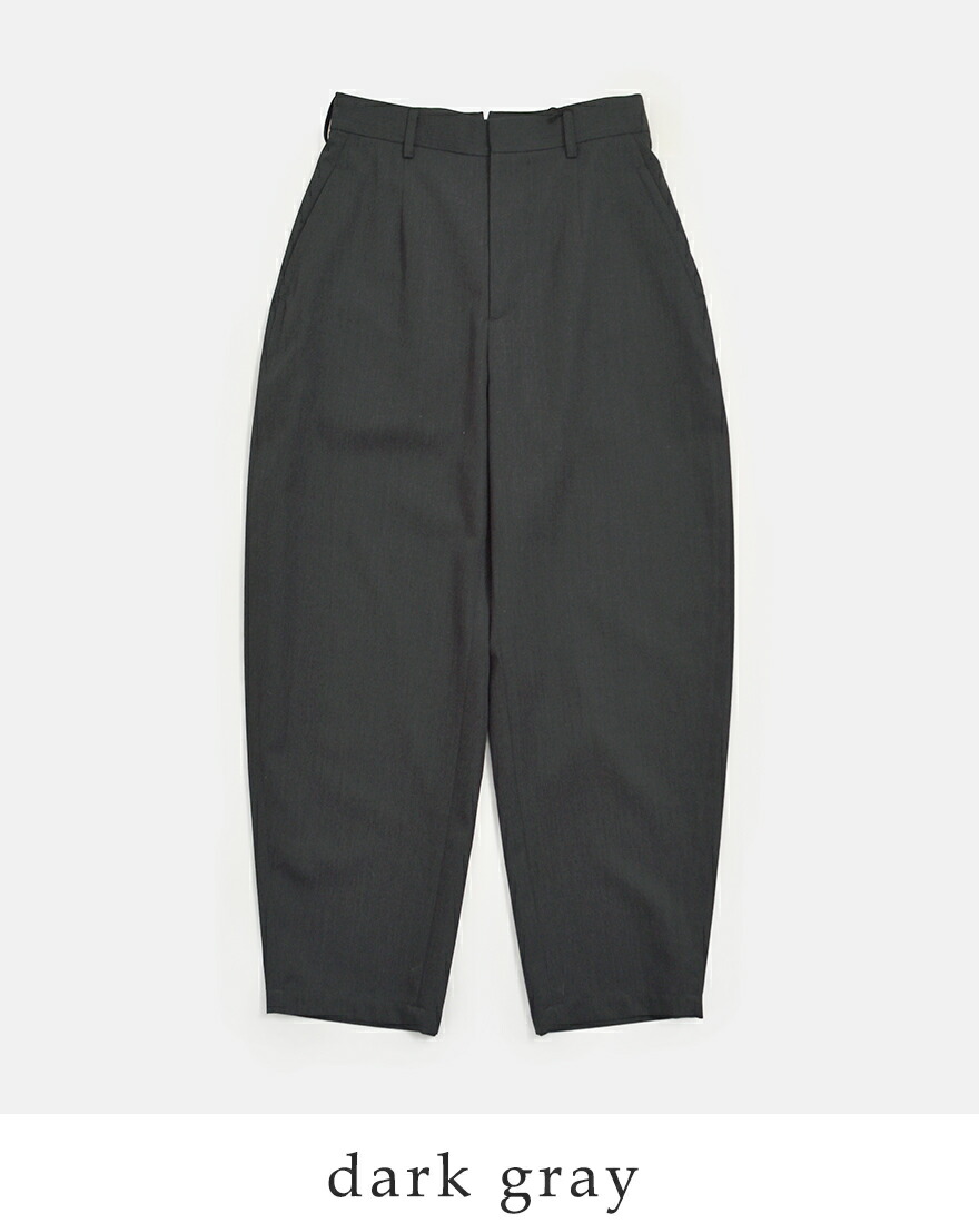 LOEFF（ロエフ） 高密度 ウール ギャバ ボンタン トラウザー パンツ