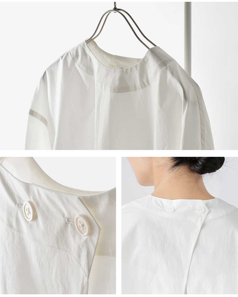 LOEFF（ロエフ） スビンコットンブロード フィッシュテイル シャツ 