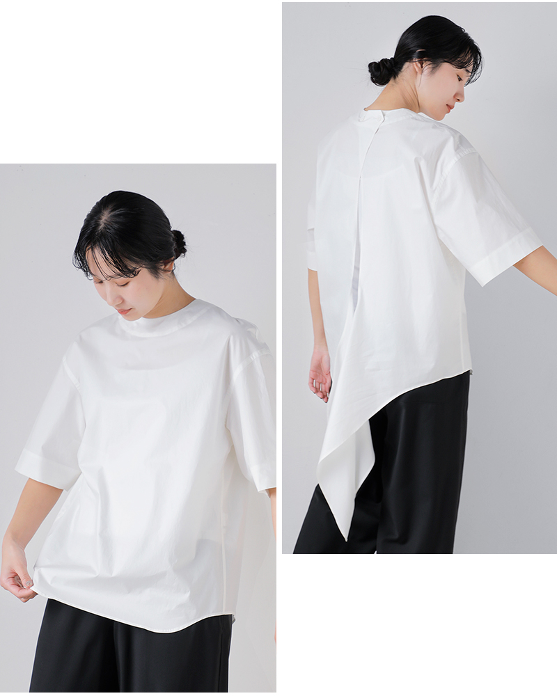 LOEFF（ロエフ） スビンコットンブロード フィッシュテイル シャツ 