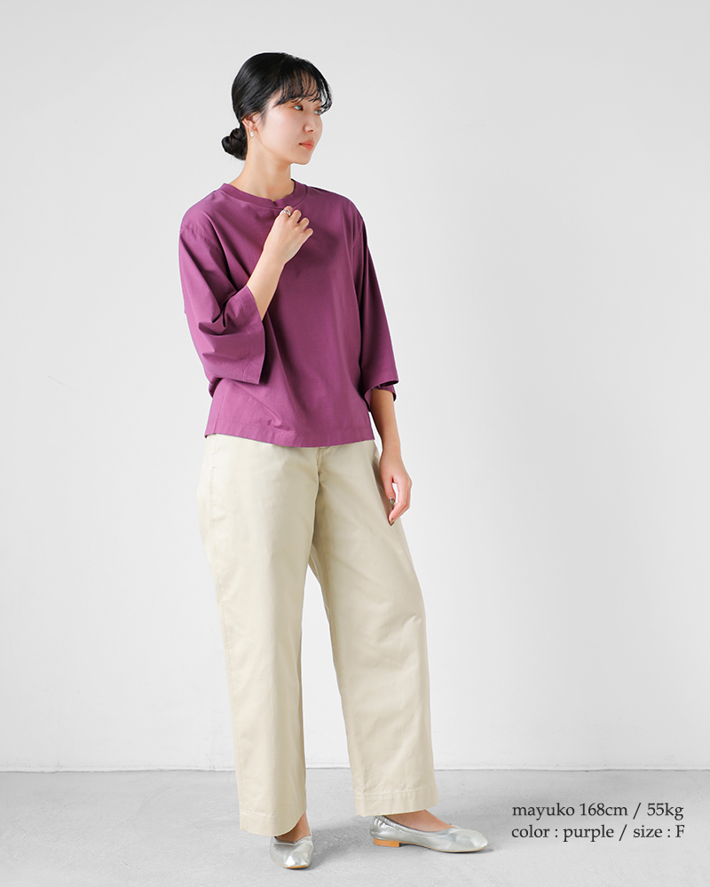 LOEFF（ロエフ） スビンコットン天竺 ボックス Tシャツ 8817-6-000004