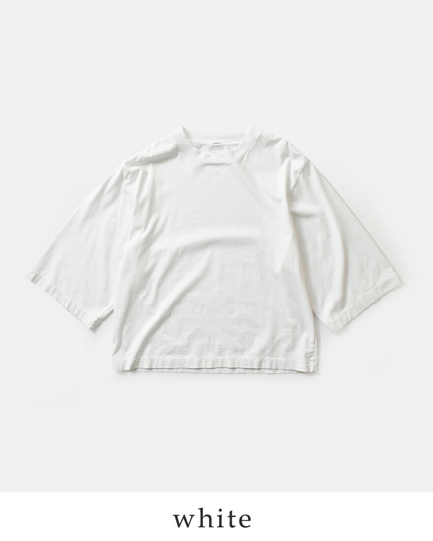 LOEFF（ロエフ） スビンコットン天竺 ボックス Tシャツ 8817-6-000004