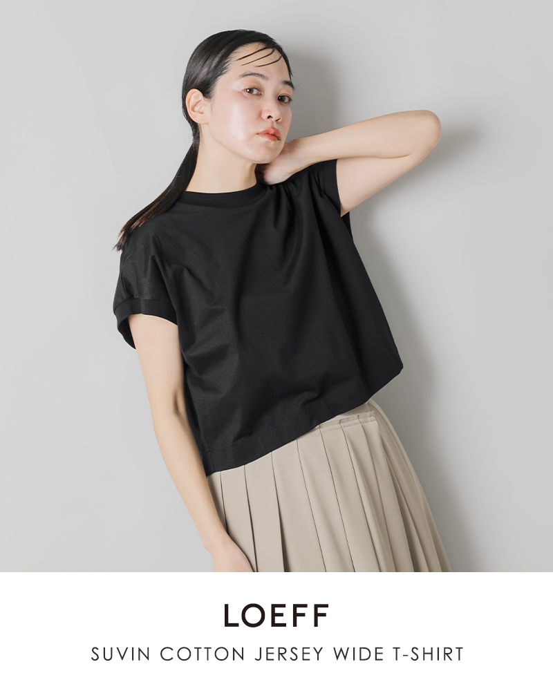 LOEFF ロエフ スビンコットン 天竺 ワイド Tシャツ 8817-699 LOEFF ロエフ スビンコットン 天竺 ワイド Tシャツ 8817-699
