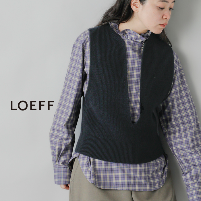 LOEFF（ロエフ） セール【50%OFF】ロエフ ウールヤーン 畔編 スリット