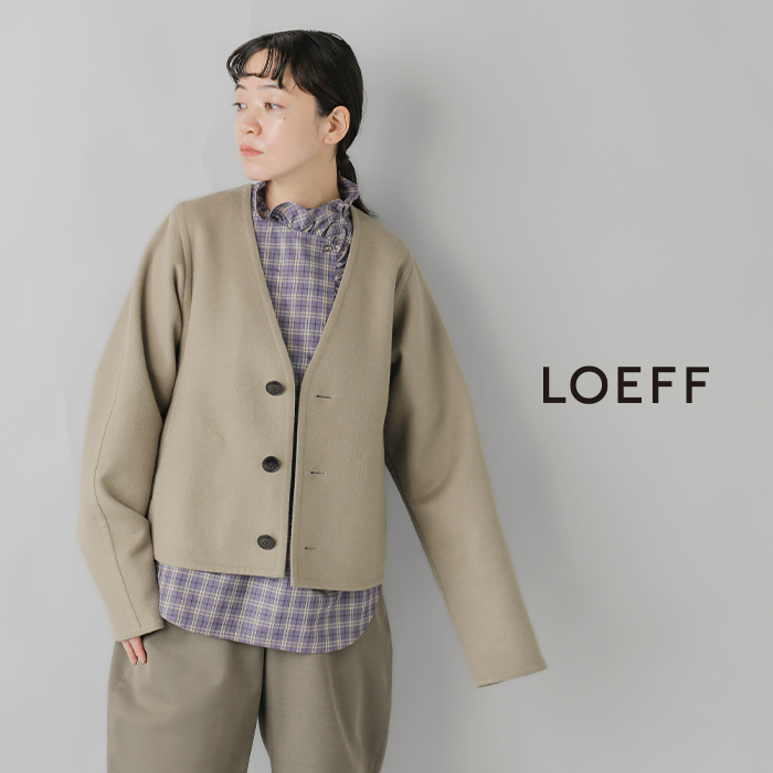 LOEFF（ロエフ） セール【40%OFF】ロエフ ウール カシミヤ Vネック