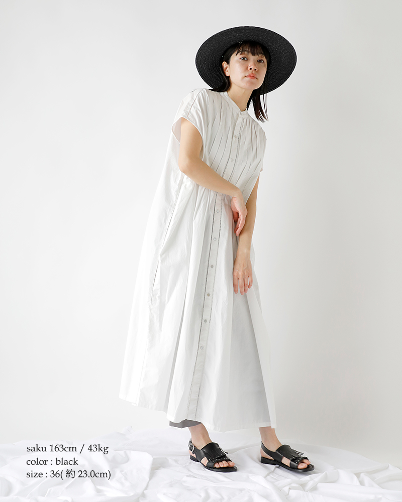 40%OFF】エダー EDER レザーソール キルト ストラップ フラット