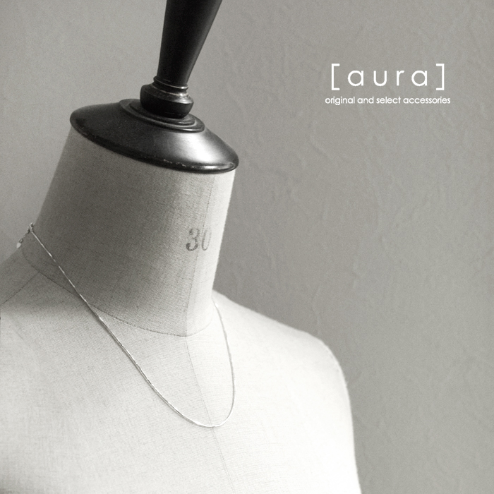 aura オーラ シルバー925 スネーク チェーン ネックレス silver snake