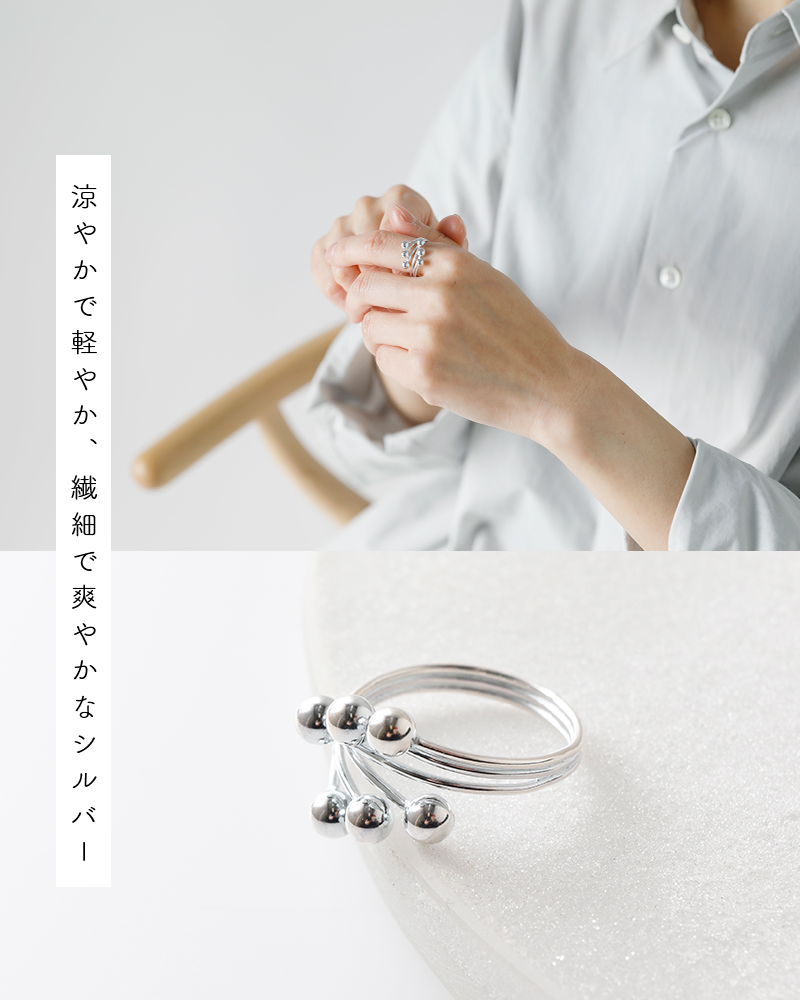 e.m. シルバー925 バラモチーフリング
