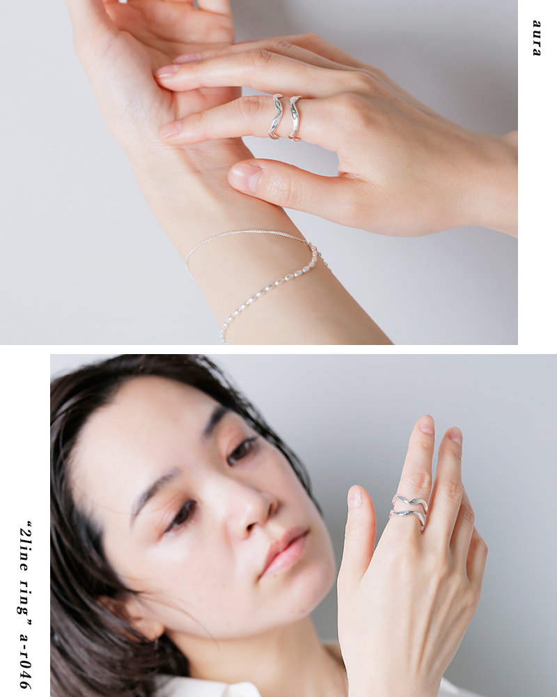 SILVER925 2LINE CUT DESIGN RING/シルバー/リング