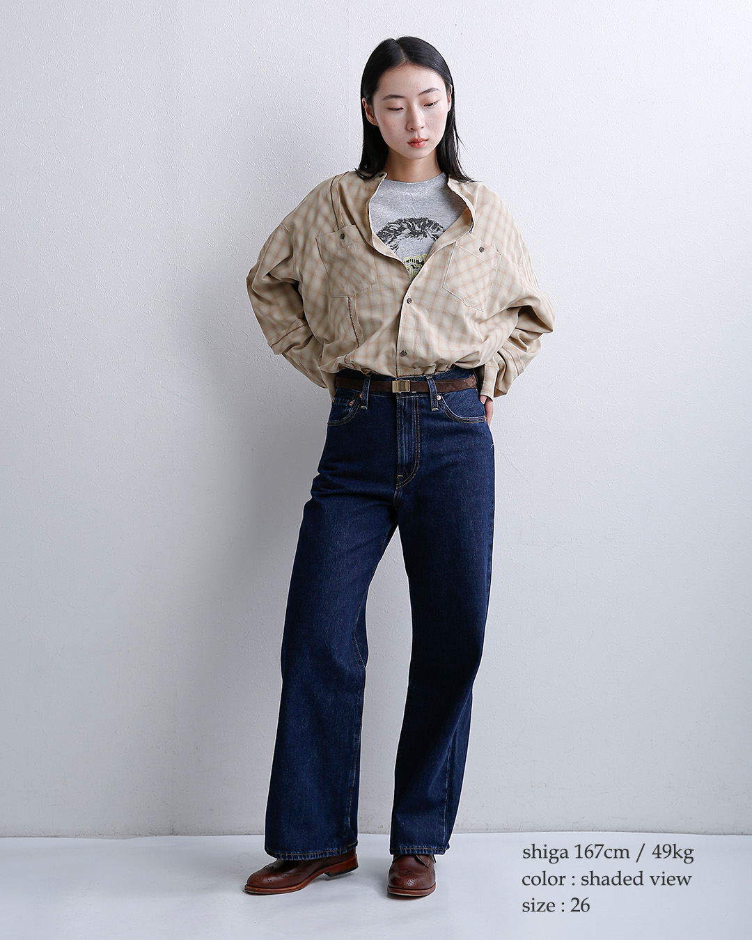 Levi's（リーバイス） Levi's コットン デニム ワイドレッグパンツ
