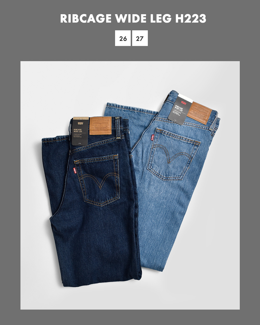 Levi's（リーバイス） Levi's コットン デニム ワイドレッグパンツ