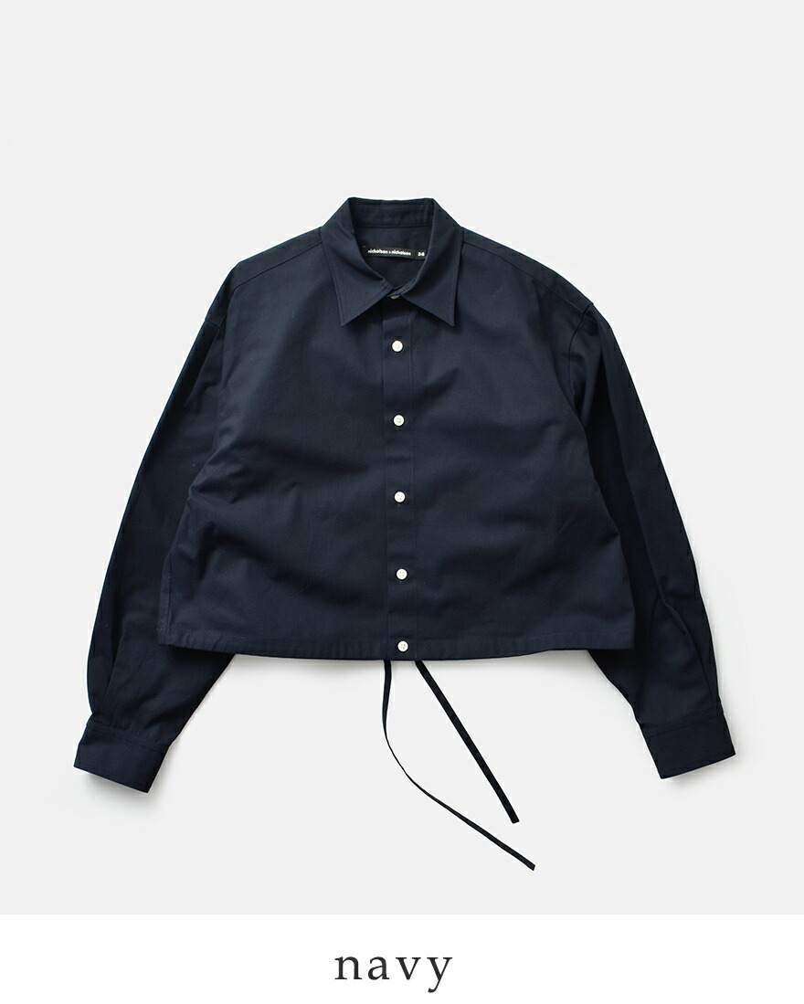 ニコルソンアンドニコルソン ブラウス nicholson&nicholson  コットン ライト ツイル シャツ allie-twill  ☆☆ クーポン対象 nicolson&nicolson セール【30%OFF】ニコルソンアンドニコルソン