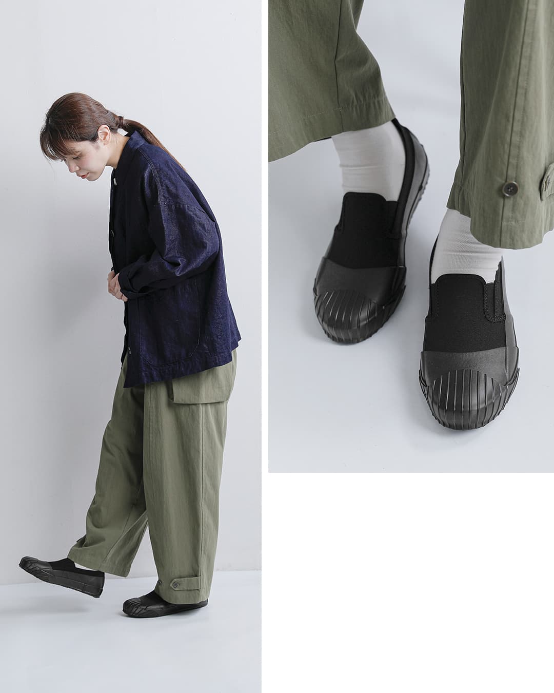 MoonStar（ムーンスター） キャンバス×ラバー スリッポン シューズ ALW 