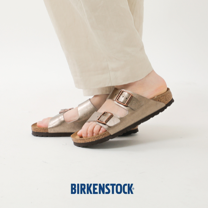 BIRKENSTOCK(ビルケンシュトック)アリゾナ ビルコフロー グレイスフル メタリック ナロー サンダル “Arizona” arizona-bf-same3