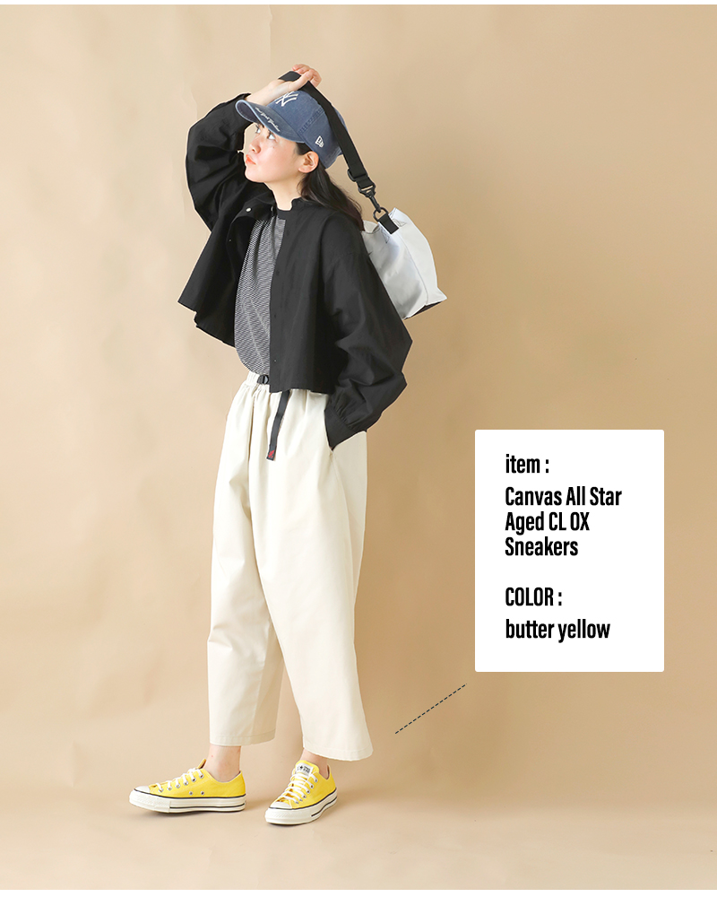 CONVERSE(コンバース)キャンバスオールスターエイジドCLOXスニーカーas-aged-cl-ox