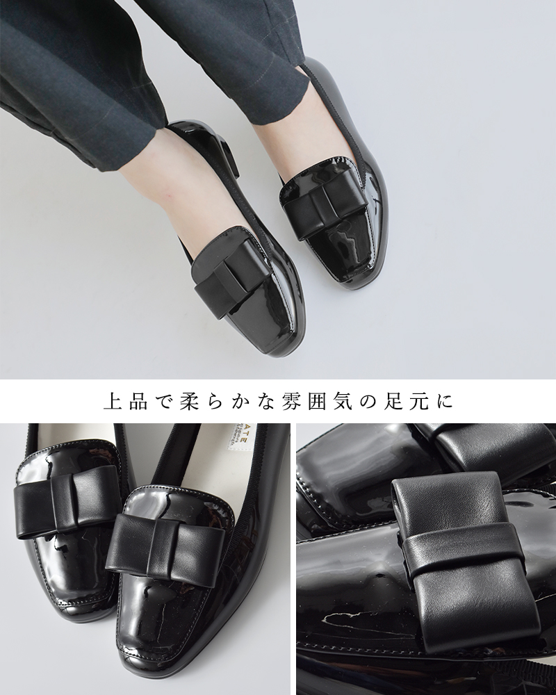 TEMPERATE（テンパレイト） リボン レイン スリッポン シューズ AUDREY