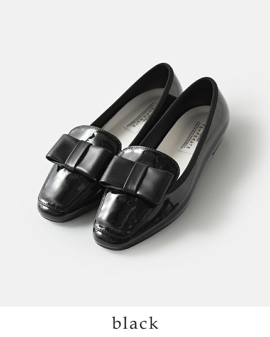 TEMPERATE（テンパレイト） リボン レイン スリッポン シューズ AUDREY