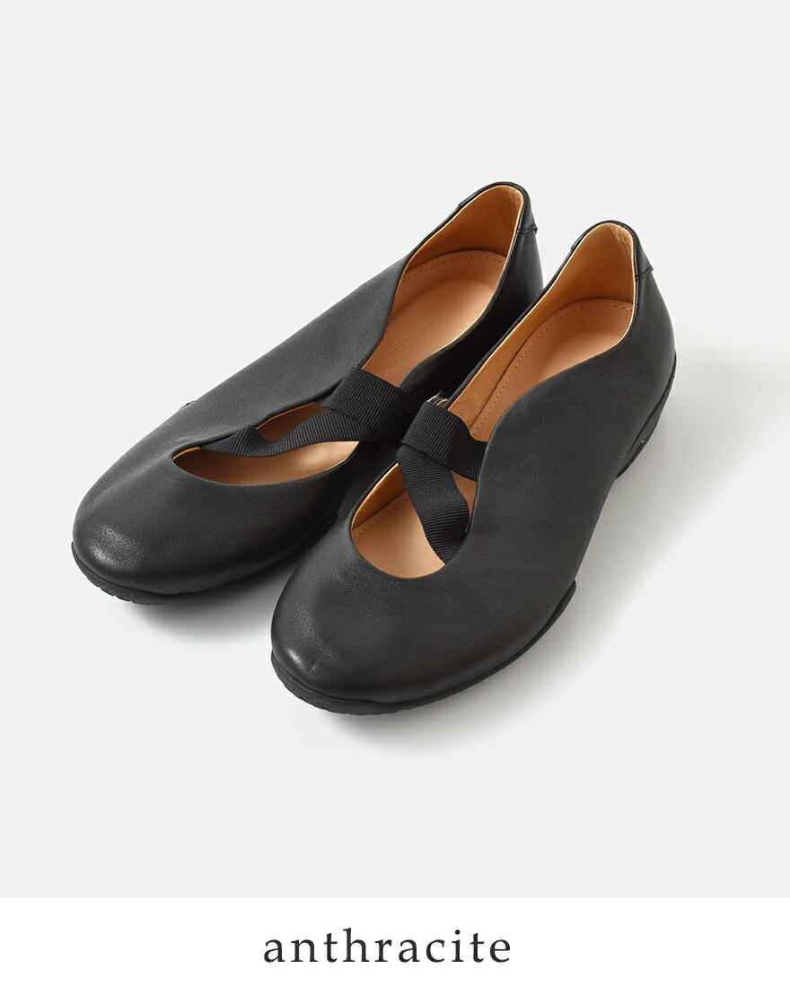フットインダストリー FOOT INDUSTRY レザー ツーストラップ バレエ