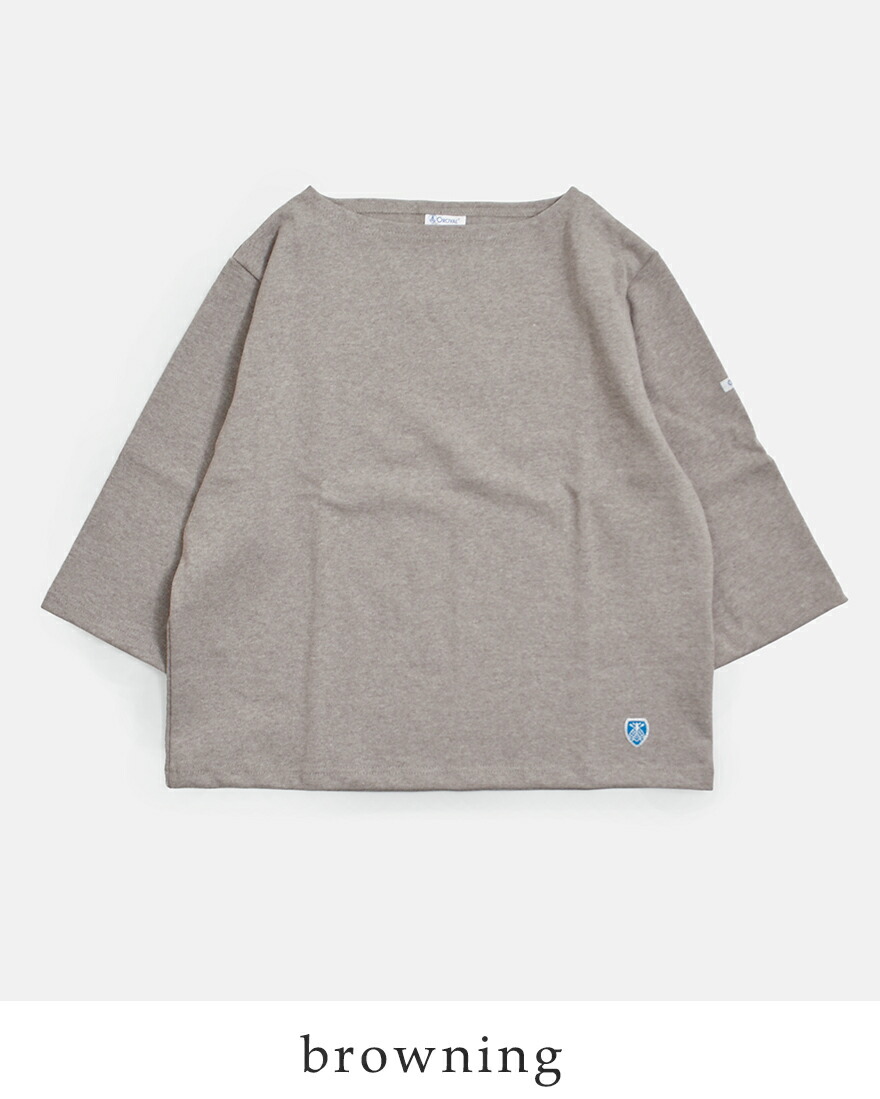 オーチバル ORCIVAL  オーシバル コットンロード ショートレングス ボートネック 半袖 Tシャツ b512 レディース  春夏海外出荷不可 2026ss新作の画像