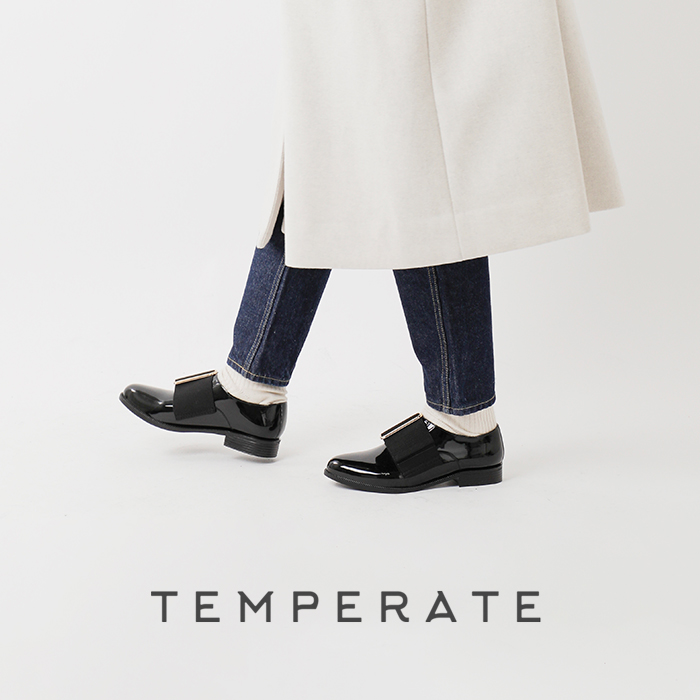 TEMPERATE｜OXFORD ゴムベルト スリッポン シューズ baker-tem