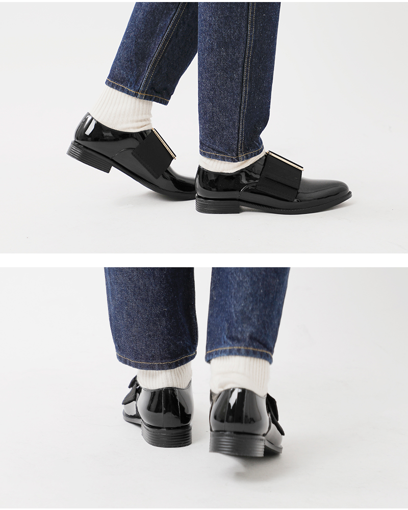 TEMPERATE テンパレイト OXFORD ゴムベルト スリッポン シューズ