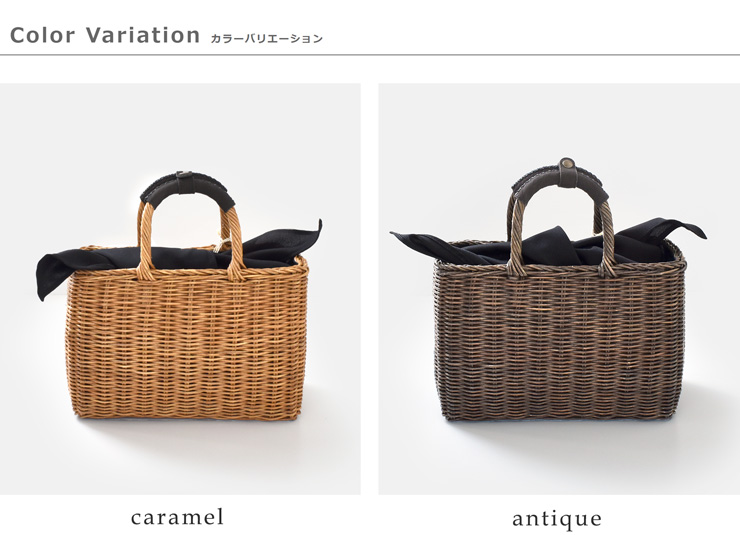 The Bagmati バグマティ ウィッカー ラタン スクエア かごバッグ