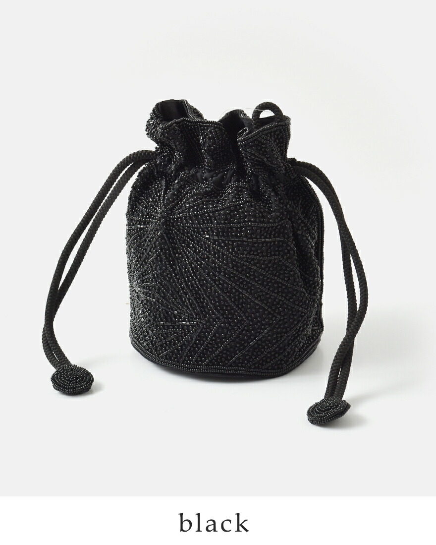 MARCHER（マルシェ） 巾着 ビーズ ショルダー バッグ beads-shoulder3