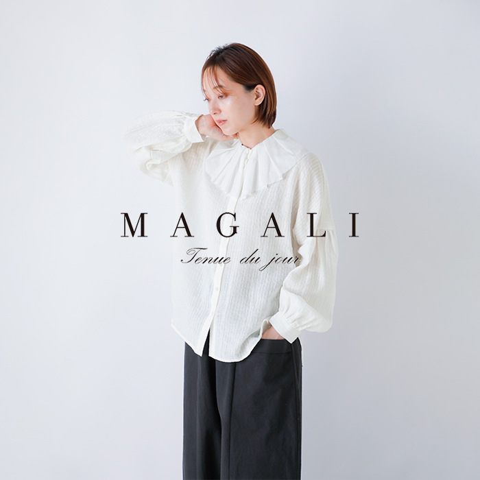 MAGALI（マガリ） セール【20%OFF】マガリ ストライプリネン