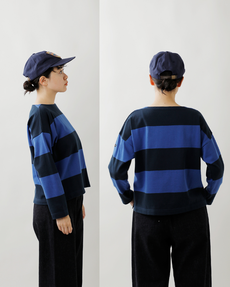 【30%OFF】ジーエフジーエス G.F.G.S. オーガニック コットン ボーダー ボートネック 半袖 プルオーバー Boat-neck boat-neck G.F.G.S. ジーエフジーエス オーガニック コットン ボーダー