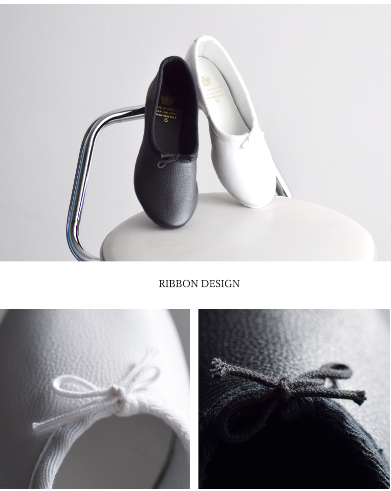 CROWN JAZZ クラウン CROWN レザー リボン フラット シューズ bow