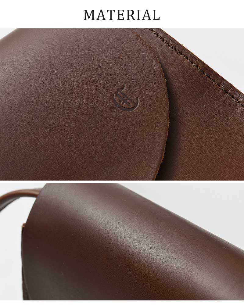 CLEDRAN（クレドラン） カウレザー ラウンド ショルダー バッグ CINQ 