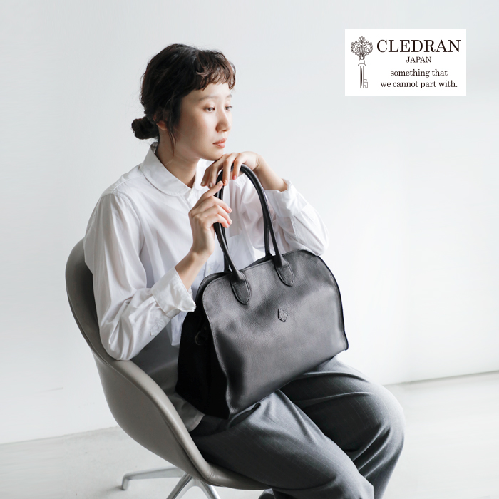CLEDRAN クレドラン カウレザー ワイド ボストン バッグ GALE cl