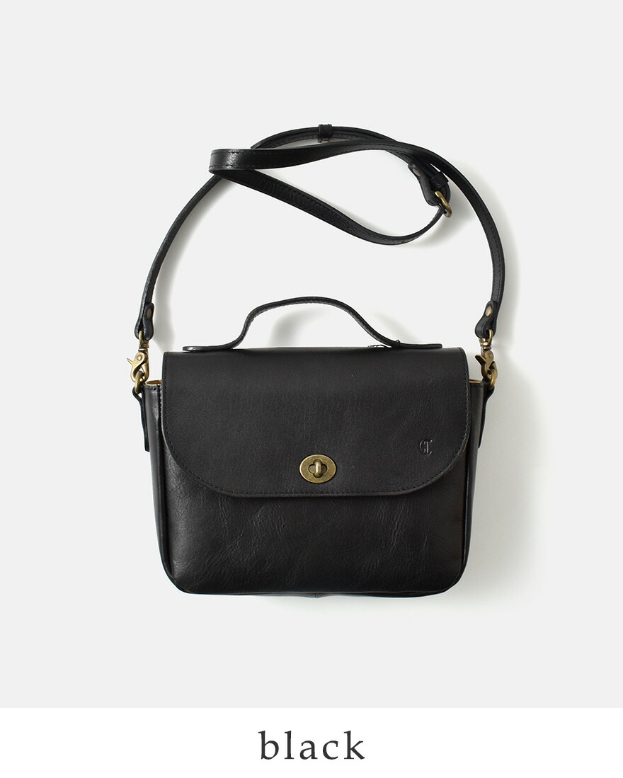 CLEDRAN（クレドラン） カウレザー フラップ ショルダー バッグ SAINTE