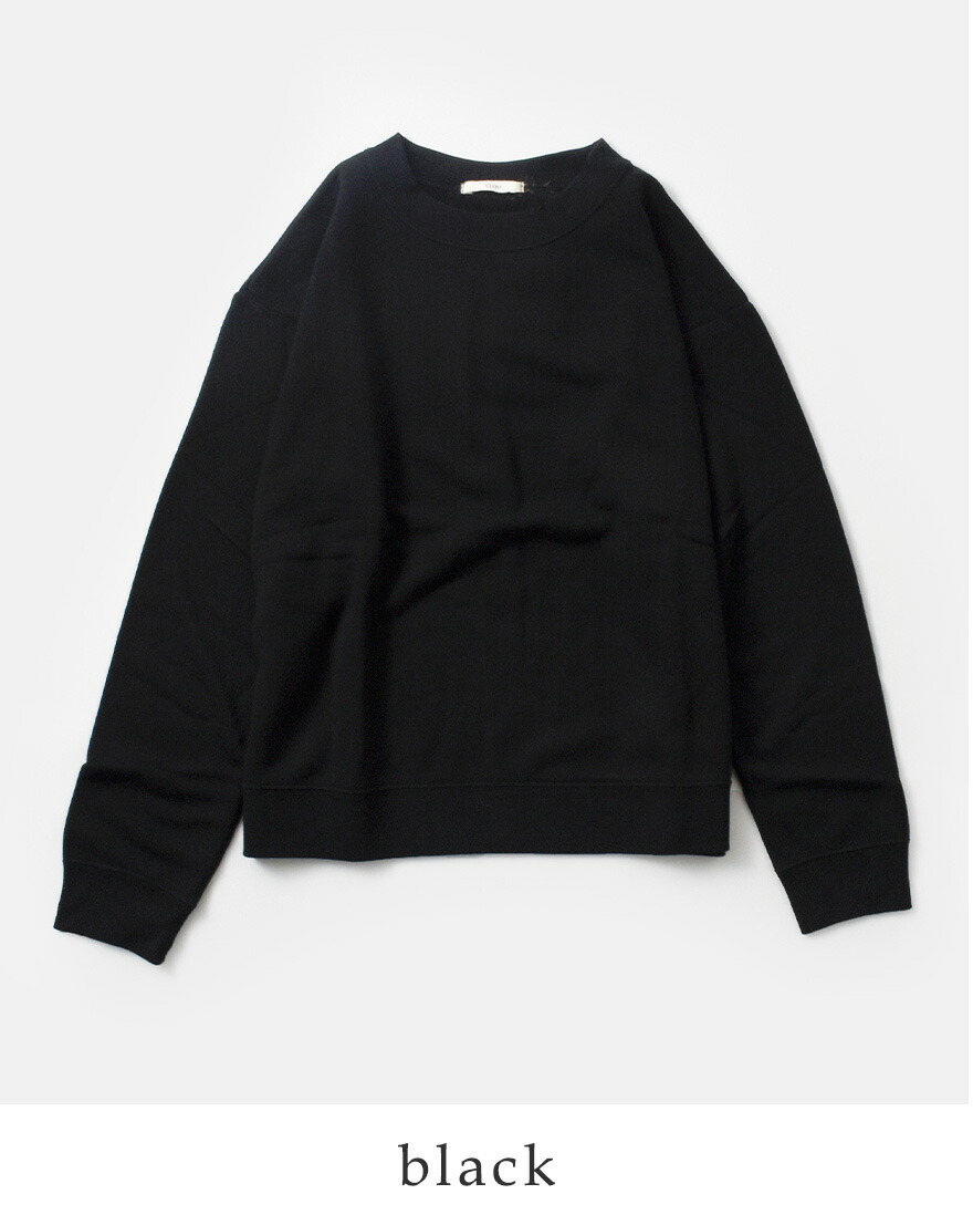 クロリ CLOLI コットン クルーネック タック スウェット シャツ TACK SWEAT cl-c0031 レディース 2024aw新作