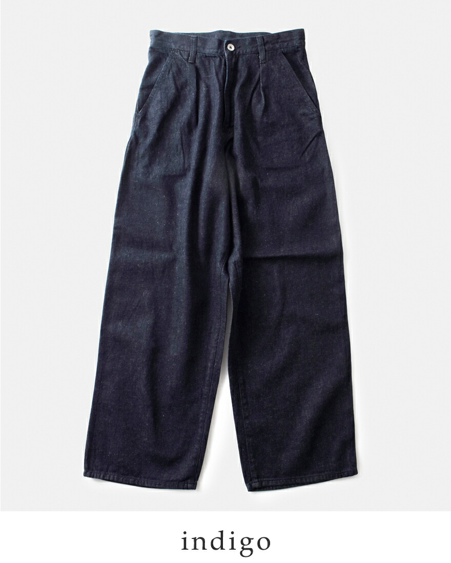 クロリ CLOLI コットン リネン デニム ワークパンツ DENIM WORK PANTS cl-p0051 レディース 2024aw新作