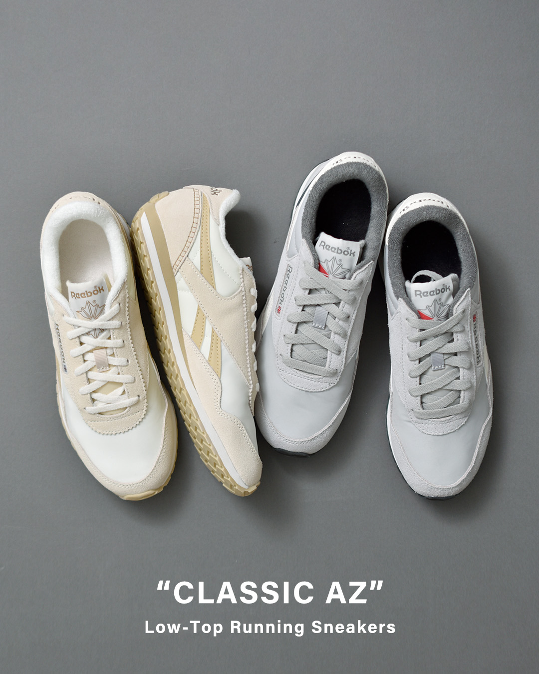 りぼん Reebok（リーボック） クラシックAZ ランニング ローカット スニーカー