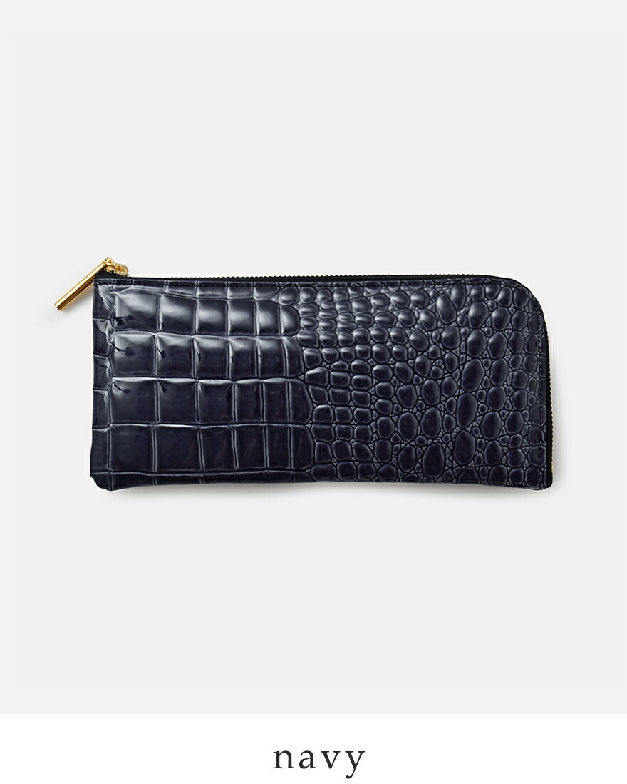 POMTATA（ポンタタ） カウレザー 型押し CORO Lジップ ロング