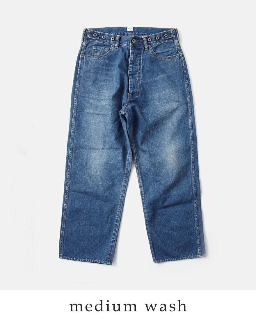 chimala チマラ 12oz ウエスト アジャスタブル デニム パンツ