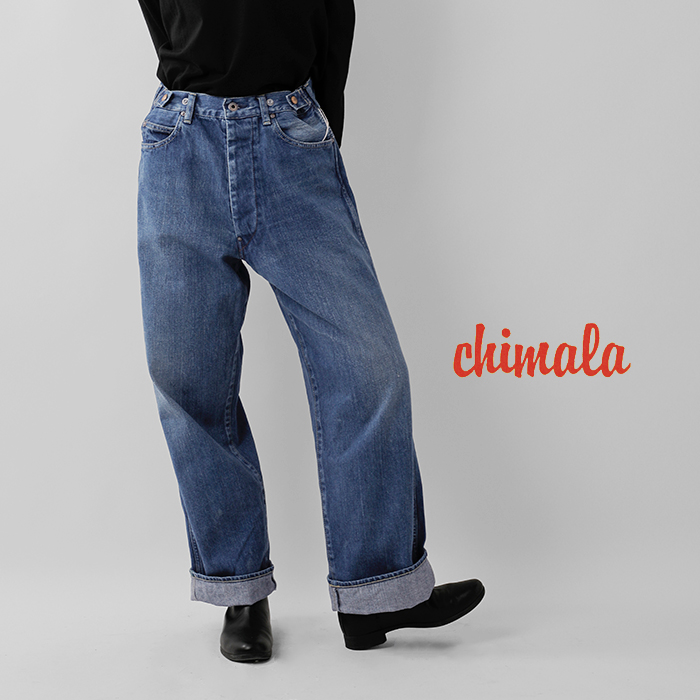 chimala（チマラ） 12oz ウエスト アジャスタブル デニム パンツ cs40