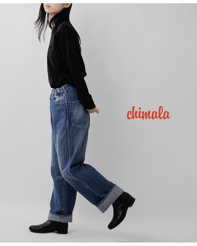 chimala（チマラ） 12oz ウエスト アジャスタブル デニム パンツ cs40