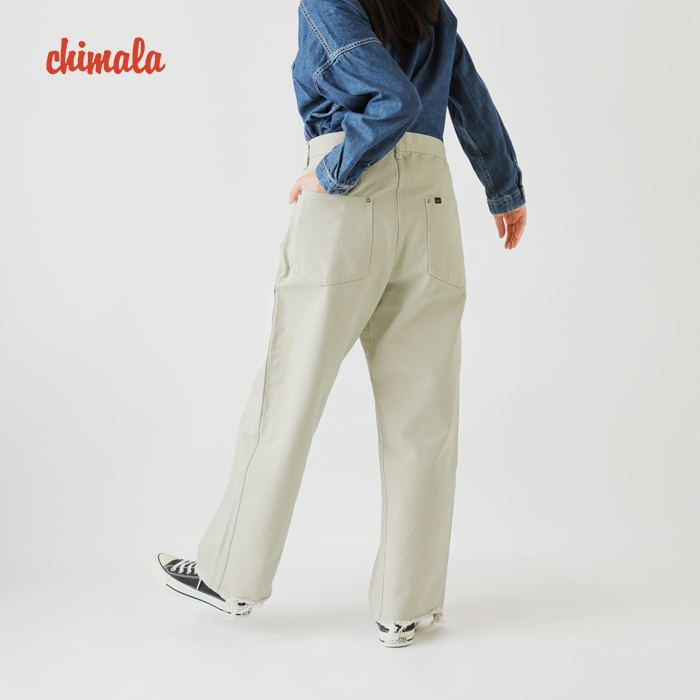 chimala（チマラ） アイボリードリル ウエスト アジャスタブル デニム